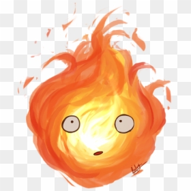 Calcifer By Blackdiamond13-d8na3df Howl"s Moving Castle - Howl's Moving Castle Calcifer Png, Transparent Png - howl's moving castle png