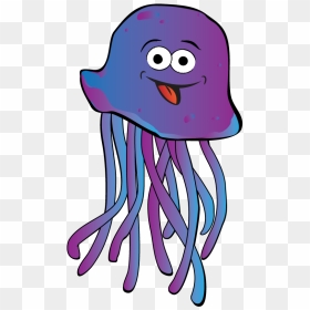 Clipart Of Sea Jellies , Png Download - Jelly Fish Cartoon Png, Transparent Png - jelly fish png