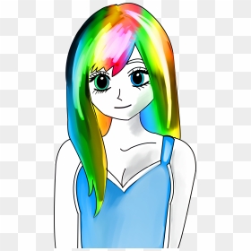 Girl 5shirt7 - Art, HD Png Download - rainbow .png
