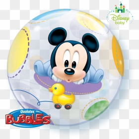 Disney Baby Mickey Mouse - Balloon Mickey Mouse Minnie Mouse, HD Png Download - baby mickey mouse png