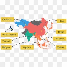 Shape Of Asia Continent, HD Png Download - thailand map png