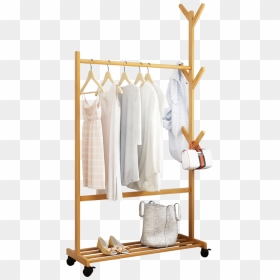 Standing Coat Rack Simple, HD Png Download - clothing rack png