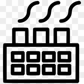 Factory Plant Refinery Smelter Production Manufacture - Factory Emissions Icon Png Free, Transparent Png - manufacturing icon png