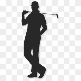 Standing, HD Png Download - golfer silhouette png