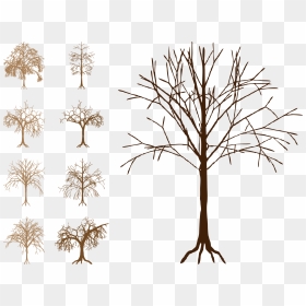 Silhouette Tree Trunk Clip Art - Free Dead Tree Vector, HD Png Download - dead tree silhouette png