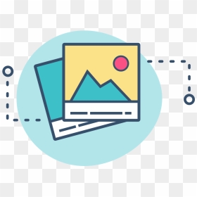 Spot Illustration Iconography Icon Website Polaroid - Circle, HD Png Download - polaroid logo png