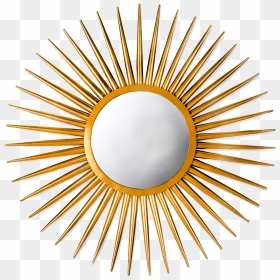 Safavieh Sun Flair Mirror, Gold , Png Download - Gold Sun Mirror Png Transparent, Png Download - gold mirror png