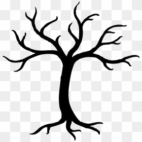 Bare Tree Clip Art, HD Png Download - dead tree silhouette png