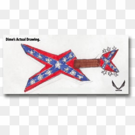 Rebel Flag Waving Stock Video - Dimebag Dixie Rebel Drawing, HD Png Download - rebel flag png