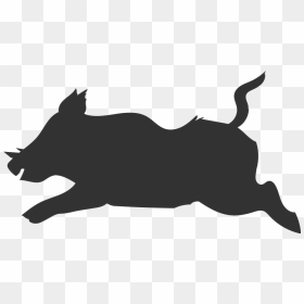 Wild Boar Silhouette Clip Art - Wild Boar, HD Png Download - boar png