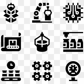 Industrial Vector Machinery - Events Symbol, HD Png Download - manufacturing icon png