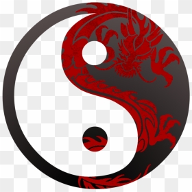 Cool Yin Yang Png - Dragon Yin Yang Symbol, Transparent Png - dragon symbol png