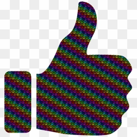Colorful Peace Thumbs Up Clip Arts - Like Button Transparent Background, HD Png Download - thumbs up .png