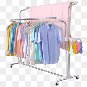 Clothes Hanger, HD Png Download - clothing rack png