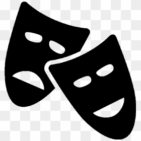 Transparent Scream Mask Png - Musical Piktogramm, Png Download - comedy mask png