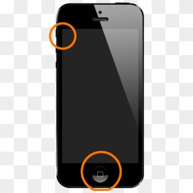 Phone Frozen How To Force Restart It With A Hard Reset - Iphone 5, HD Png Download - reset button png