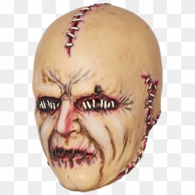 Stitch Face Mask - Zombie, HD Png Download - horror face png
