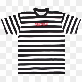 Cowboy Bebop Black And White Stripe Tee - Levi's Striped T Shirt, HD Png Download - white stripe png