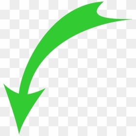 Flecha Curva Verde Png, Transparent Png - flecha png transparente
