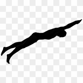 Swimming Silhouette Png Download - People Swimming Silhouette Png, Transparent Png - swimming silhouette png