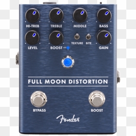 Fender Full Moon Distortion Pedal, HD Png Download - moon texture png