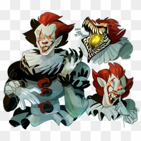Drawing Guess Movie - Laughing Jack And Pennywise, HD Png Download - pennywise the clown png