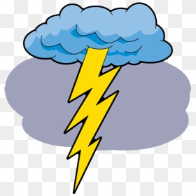 Lightning Cloud Clipart - Clipart Of Lightning, HD Png Download - vhv