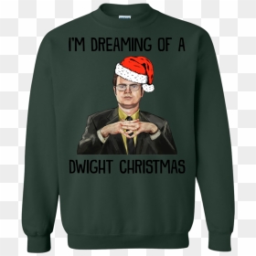 Dwight Schrute I"m Dreaming Of A Dwight Christmas Sweater - Ugly Christmas Sweaters Clear Background Png, Transparent Png - dwight schrute png