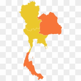 Thailand Map Vector Png, Transparent Png - thai flag png