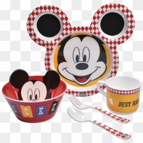 Mickey Face Set 5 Pcs - Cartoon, HD Png Download - mickey face png