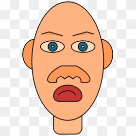 Facial Hair,happiness,forehead - Human Head, HD Png Download - mickey face png