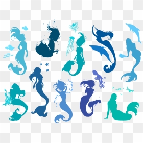 Royalty-free Mermaid Stock - Realista Como Dibujar Una Sirena, HD Png Download - swimming silhouette png