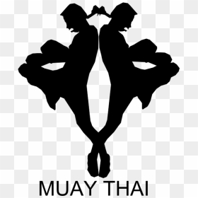 Muay Thai Pose Silhouette Vector Image - Muay Thai Clipart, HD Png Download - thai flag png
