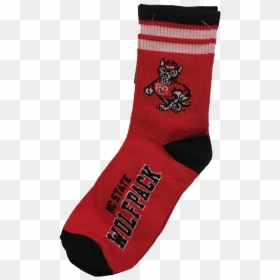 Nc State Wolfpack Youth Red And White Stripe Socks - Sock, HD Png Download - white stripe png