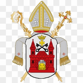 Coat Of Arms Of The Archbishopric Of Riga - Roman Catholic Diocese Of Speyer, HD Png Download - coat of arms template png
