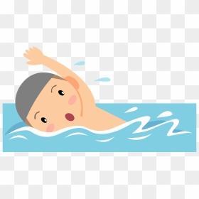 Child Boy Swimming Clipart - Illustration, HD Png Download - swimming silhouette png