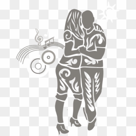 Emile And Veronika Tribal Logo With Sun And Music Notation - Music Notes, HD Png Download - tribal sun png