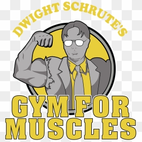 Dwight Schrute"s Gym For Muscles - Cartoon, HD Png Download - dwight schrute png