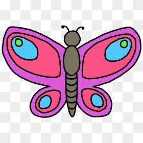 Butterfly Outline Clipart , Png Download - Clip Art Of Butterfly, Transparent Png - butterfly outline png