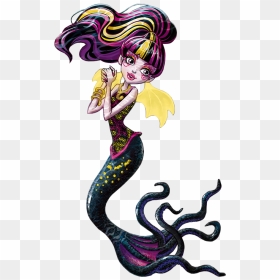 Monster High Merfolk - Monster High Mermaid Draculaura, HD Png Download - mermaid tail silhouette png