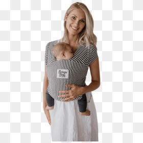 Charcoal And White Stripe - Beluga Baby Wrap, HD Png Download - white stripe png