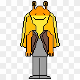 Jar Jar Binks Pixel Art, HD Png Download - jar jar png