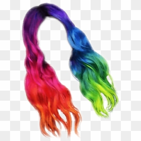 Transparent Rainbow Hair Clipart - Rainbow Hair Wig Png, Png Download - clown hair png