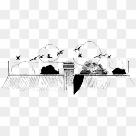 Transparent Flying Paper Png - Drawing, Png Download - flying paper png