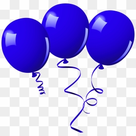 Transparent Balões Png - Bexigas Vermelha E Azul Png, Png Download - baloes png