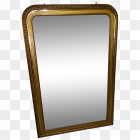 Gold Louis Philippe Mirror - Mirror, HD Png Download - gold mirror png