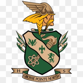 Grosse Pointe North High School, HD Png Download - coat of arms template png