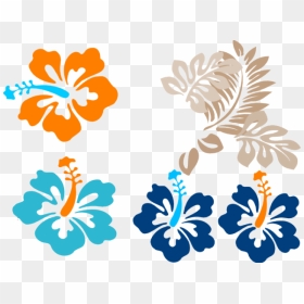 Transparent Tropical Flower Png - Tropical Flower Free Vector, Png Download - hibiscus clipart png