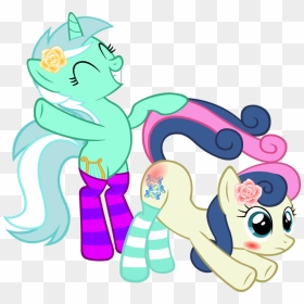 Lyra Heartstrings X Bonbon, HD Png Download - blushing png