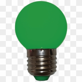 Bombillo Tipo Ping Pong Filamento Verde Micro Led - Färgad Lampa E14, HD Png Download - bombillo png